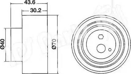 IPS Parts ITB-6106 - Tendeur de courroie, courroie de distribution cwaw.fr