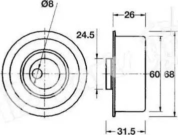 IPS Parts ITB-6111 - Tendeur de courroie, courroie de distribution cwaw.fr