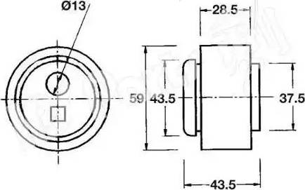 IPS Parts ITB-6120 - Tendeur de courroie, courroie de distribution cwaw.fr