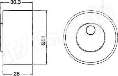 IPS Parts ITB-6801 - Tendeur de courroie, courroie de distribution cwaw.fr