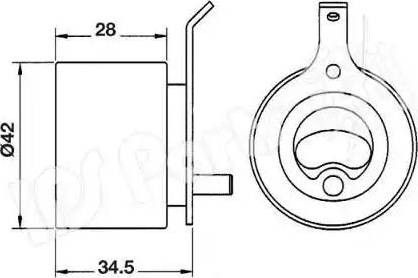 IPS Parts ITB-6808 - Tendeur de courroie, courroie de distribution cwaw.fr