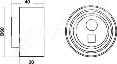 IPS Parts ITB-6817 - Tendeur de courroie, courroie de distribution cwaw.fr