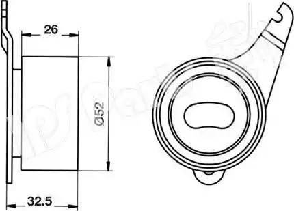 IPS Parts ITB-6345 - Tendeur de courroie, courroie de distribution cwaw.fr