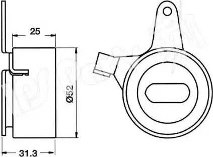 IPS Parts ITB-6341 - Tendeur de courroie, courroie de distribution cwaw.fr