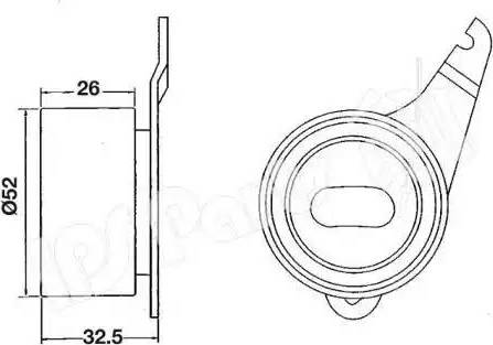 IPS Parts ITB-6304 - Tendeur de courroie, courroie de distribution cwaw.fr