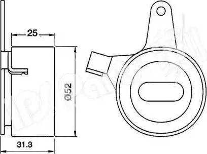 IPS Parts ITB-6301 - Tendeur de courroie, courroie de distribution cwaw.fr