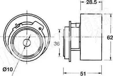 IPS Parts ITB-6311 - Tendeur de courroie, courroie de distribution cwaw.fr