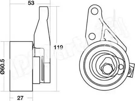 IPS Parts ITB-6338 - Tendeur de courroie, courroie de distribution cwaw.fr