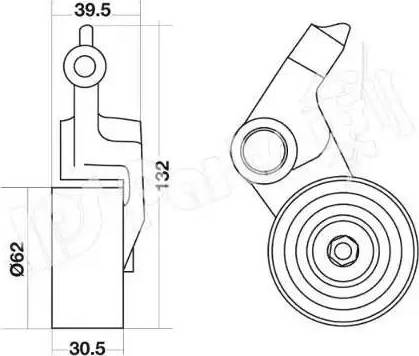 IPS Parts ITB-6242 - Tendeur de courroie, courroie de distribution cwaw.fr