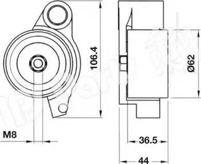 IPS Parts ITB-6250 - Tendeur de courroie, courroie de distribution cwaw.fr