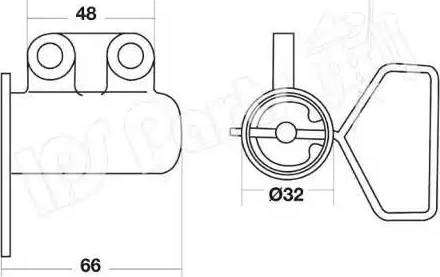 IPS Parts ITB-6257 - Tendeur de courroie, courroie de distribution cwaw.fr