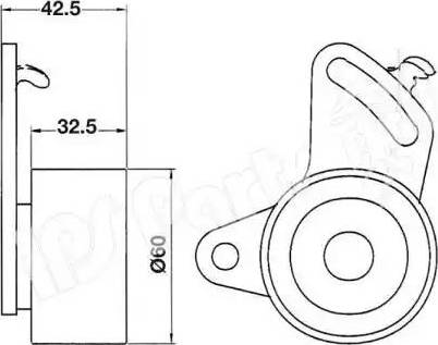 IPS Parts ITB-6200 - Tendeur de courroie, courroie de distribution cwaw.fr