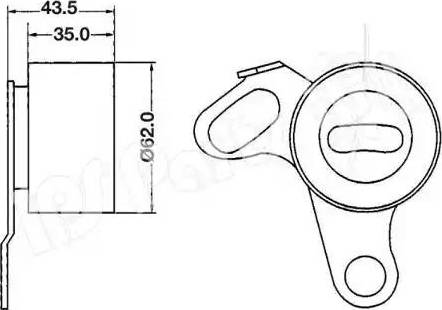 IPS Parts ITB-6202 - Tendeur de courroie, courroie de distribution cwaw.fr