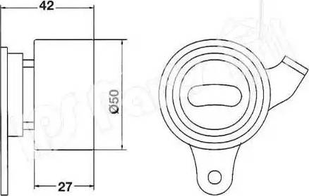 IPS Parts ITB-6207 - Tendeur de courroie, courroie de distribution cwaw.fr