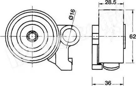 IPS Parts ITB-6236 - Tendeur de courroie, courroie de distribution cwaw.fr