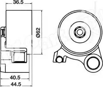 IPS Parts ITB-6221 - Tendeur de courroie, courroie de distribution cwaw.fr