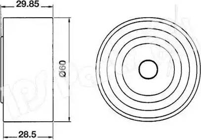 IPS Parts ITB-6H04 - Tendeur de courroie, courroie de distribution cwaw.fr