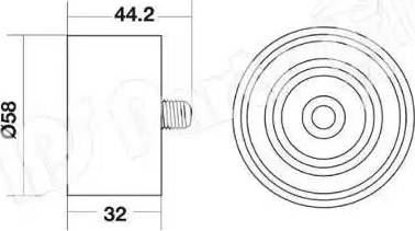 IPS Parts ITB-6H23 - Tendeur de courroie, courroie de distribution cwaw.fr