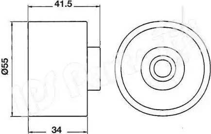 IPS Parts ITB-6K02 - Tendeur de courroie, courroie de distribution cwaw.fr