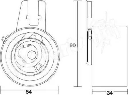 IPS Parts ITB-6K16 - Tendeur de courroie, courroie de distribution cwaw.fr