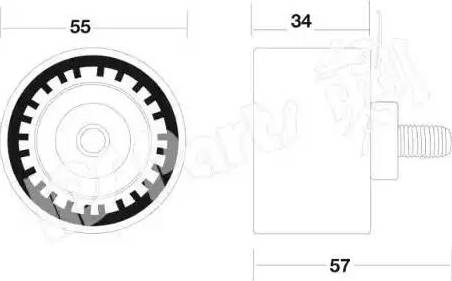 IPS Parts ITB-6K17 - Tendeur de courroie, courroie de distribution cwaw.fr