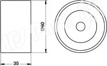 IPS Parts ITB-6K32 - Tendeur de courroie, courroie de distribution cwaw.fr