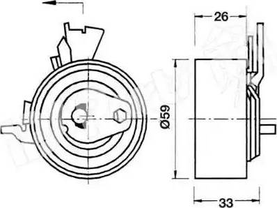 IPS Parts ITB-6W05 - Tendeur de courroie, courroie de distribution cwaw.fr