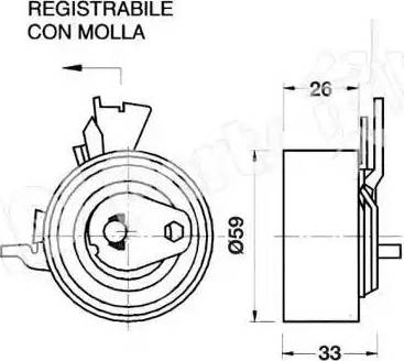 IPS Parts ITB-6W08 - Tendeur de courroie, courroie de distribution cwaw.fr