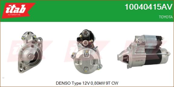 ITAB AUTOMOTIVE 10040415AV - Démarreur cwaw.fr