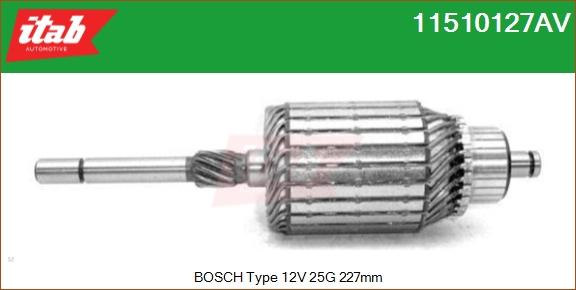 ITAB AUTOMOTIVE 11510127AV - Induit, démarreur cwaw.fr