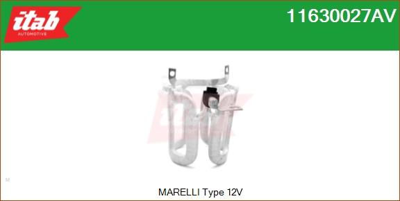 ITAB AUTOMOTIVE 11630027AV - Inducteur, démarreur cwaw.fr