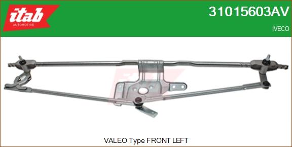 ITAB AUTOMOTIVE 31015603AV - Tringlerie d'essuie-glace cwaw.fr