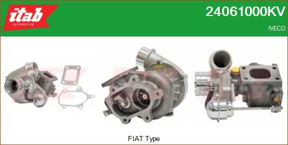 ITAB AUTOMOTIVE 24061000KV - Turbocompresseur, suralimentation cwaw.fr