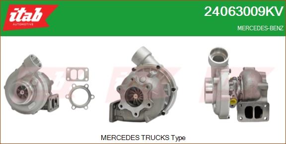 ITAB AUTOMOTIVE 24063009KV - Turbocompresseur, suralimentation cwaw.fr