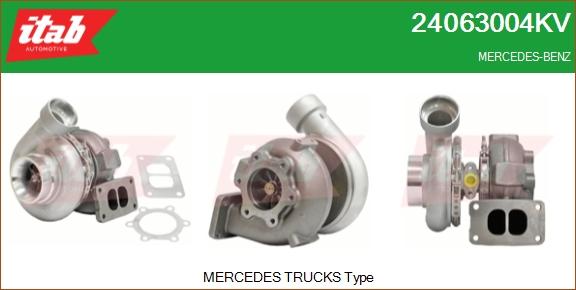 ITAB AUTOMOTIVE 24063004KV - Turbocompresseur, suralimentation cwaw.fr