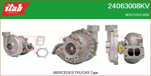 ITAB AUTOMOTIVE 24063008KV - Turbocompresseur, suralimentation cwaw.fr