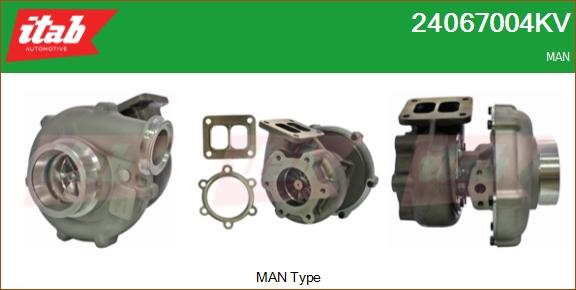 ITAB AUTOMOTIVE 24067004KV - Turbocompresseur, suralimentation cwaw.fr