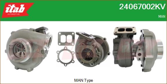 ITAB AUTOMOTIVE 24067002KV - Turbocompresseur, suralimentation cwaw.fr