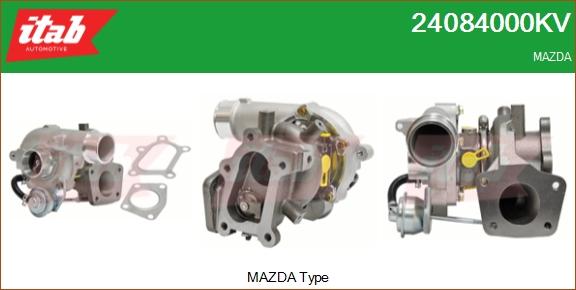 ITAB AUTOMOTIVE 24084000KV - Turbocompresseur, suralimentation cwaw.fr