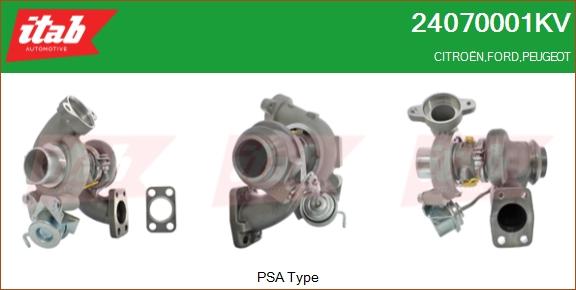 ITAB AUTOMOTIVE 24070001KV - Turbocompresseur, suralimentation cwaw.fr