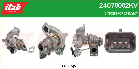 ITAB AUTOMOTIVE 24070002KV - Turbocompresseur, suralimentation cwaw.fr