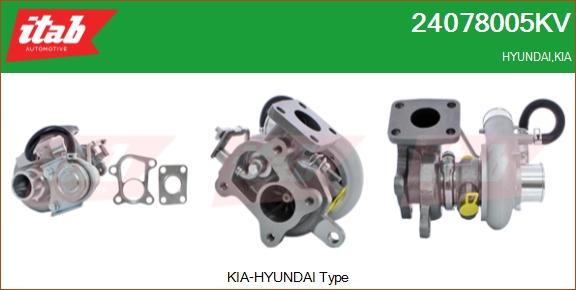 ITAB AUTOMOTIVE 24078005KV - Turbocompresseur, suralimentation cwaw.fr