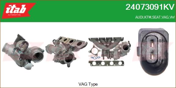 ITAB AUTOMOTIVE 24073091KV - Turbocompresseur, suralimentation cwaw.fr