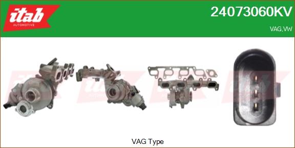 ITAB AUTOMOTIVE 24073060KV - Turbocompresseur, suralimentation cwaw.fr