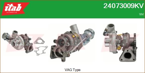 ITAB AUTOMOTIVE 24073009KV - Turbocompresseur, suralimentation cwaw.fr