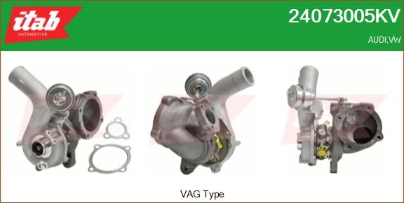 ITAB AUTOMOTIVE 24073005KV - Turbocompresseur, suralimentation cwaw.fr