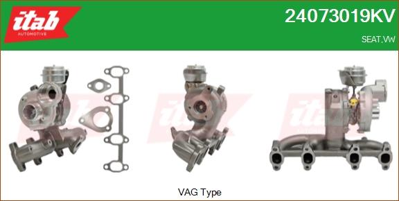 ITAB AUTOMOTIVE 24073019KV - Turbocompresseur, suralimentation cwaw.fr