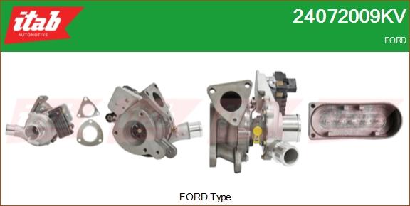 ITAB AUTOMOTIVE 24072009KV - Turbocompresseur, suralimentation cwaw.fr