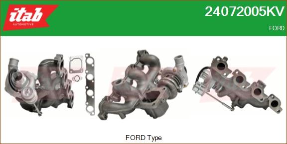 ITAB AUTOMOTIVE 24072005KV - Turbocompresseur, suralimentation cwaw.fr