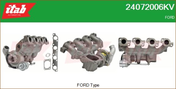 ITAB AUTOMOTIVE 24072006KV - Turbocompresseur, suralimentation cwaw.fr